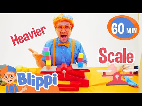 Blippi Learns About Weight - Heavier or Lighter? | Blippi | Shows for Kids - Explore With Me!