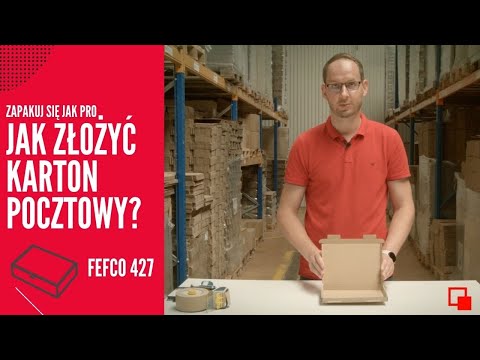 Jak złożyć płaskie pudełko fasonowe? Karton pocztowy Fefco 427 | Heykapak - zdjęcie