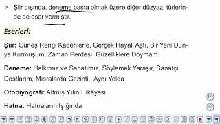 Eğitim Vadisi AYT Edebiyat 14.Föy Hisarcılar 4 Konu Anlatım Videoları