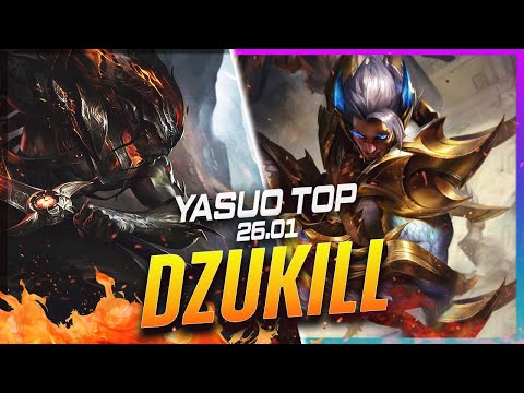 Dzukill - Yasuo vs Sett TOP #2 Patch 26.1 - Yasuo Gameplay