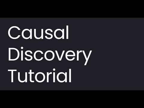 Causal discovery tutorial