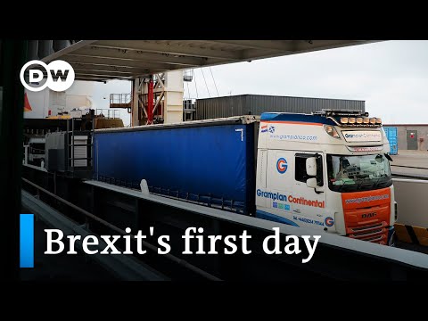 所有的目光都集中在脫歐後的新的歐盟-英國海關邊境上｜DW新聞網 (All eyes on new post-Brexit EU-UK customs border | DW News)