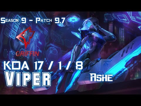 GRF Viper ASHE vs VARUS ADC - Patch 9.7 KR Ranked