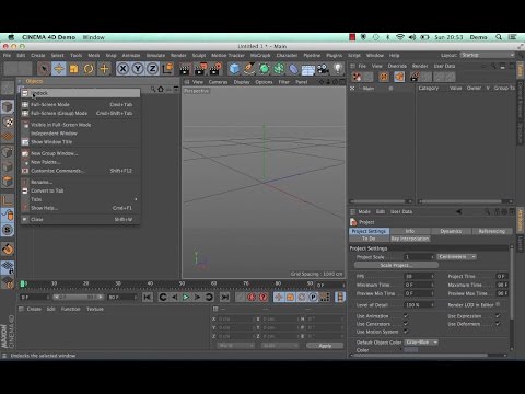Cinema 4D QuickStart 01 The Layout