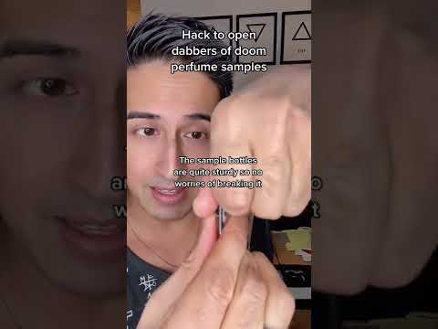 How to open a perfume sample dabber of doom
