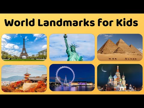 World Landmarks for Kids| Famous Places Around the World #landmarks #kids #kidslearning #education