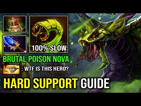 NEW Hard Support Venomancer Guide | 100% Annoying Slow DPS with Aghanim Poison Nova Dota 2
