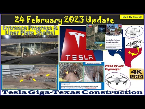 Thumbnail for Plaid Main Entrance, Turbo Roundabout & Liner Plate Shafts! 24 Feb 2023 Giga Texas Updates (07:15AM) by Brad Sloan
