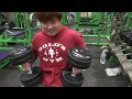 ダンベルプレスまじきっつい!!