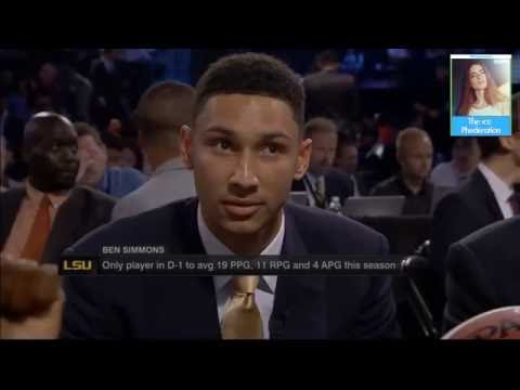 Ben Simmons Drafted By Philadelphia 76ers #1 Overall