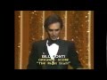 Bill Conti accepts Oscar for "The Right Stuff" score