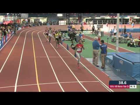 Girls 400m Prelim Heat 6 - New Balance Nationals Indoor 2014