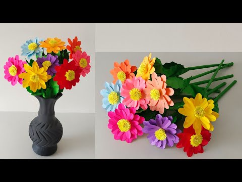 Simple and Beautiful Paper Flowers - Paper Craft - DIY Flowers - Home Decor - Art Ideas