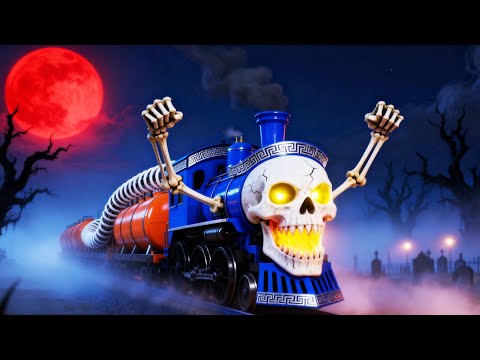 Spooky Skeleton Train Chase! | Toy Factory Animation | LEGO Halloween Nightmare