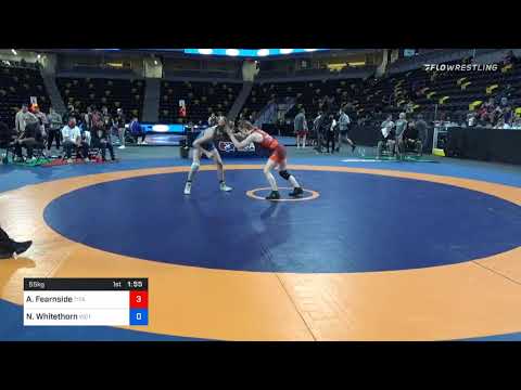 55 Kg Prelims - Amy Fearnside, Titan Mercury Wrestling Club (TMWC) Vs Ngao Shoua Whitethorn, Victo