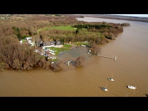 Inondations en Loire-Atlantique vues du ciel
