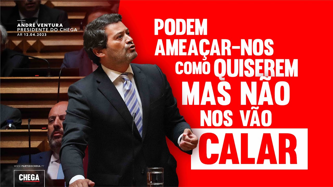 "Podem ameaçar-nos como quiserem mas não nos vão calar", garante André Ventura