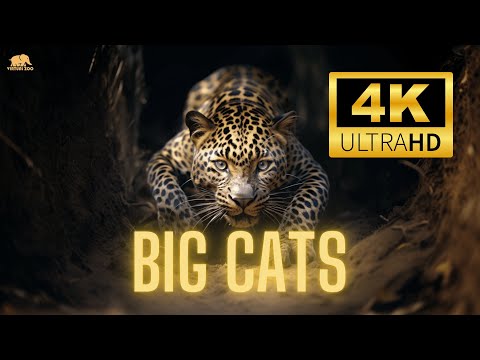 Majestic Big Cats in Stunning 4K With Nature Sound