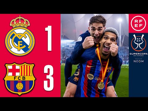 Resumen Supercopa de España | Real Madrid 1-3 FC Barcelona | Final