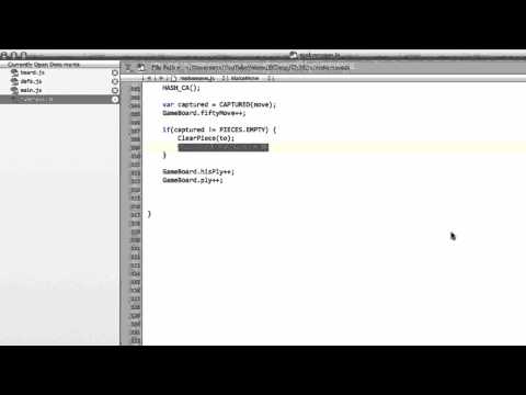 Programming A Chess Engine In Pure Javascript Part 36 - Make Move #6 - MakeMove Function
