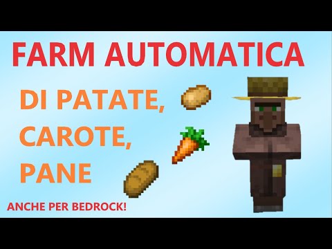 [1.21+] AFK AUTOMATIC VEGETABLE FARM with VILLAGER - JAVA/BEDROCK