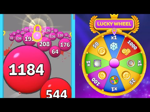Puff Up balloon ( jelly 2048) 🆚 hide ball brain teaser 2048 Gameplay part 20