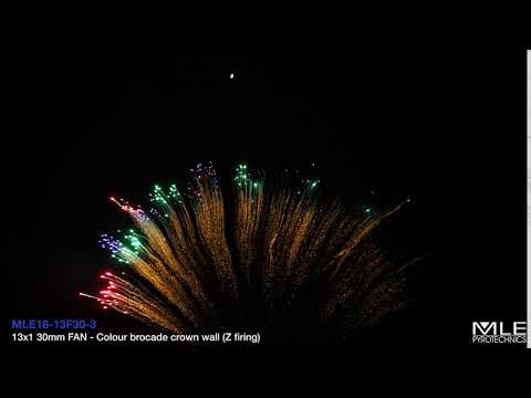 MLE18 13F30 3   13x1 30mm FAN   Colour brocade crown wall Z firing 262058458