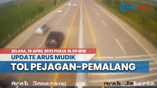 Pemudik Terpantau Mulai Padati Arus Tol Pejagan-Pemalang KM 250