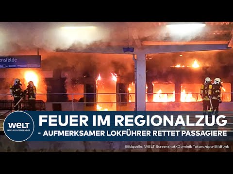 Video Thumbnail: FEUERSBRUNST IN AHRENSFELDE:  Regionalzug brennt komplett aus - Passagiere gerettet