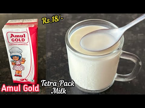 Amul Tetra Pack Milk Review | Amul Gold Homogenised Standardised Milk | Amul Gold Milk
