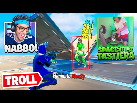 USO AIMBOT HACK per TROLLARE MON3Y su FORTNITE ma ROMPE la TASTIERA