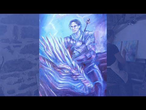 How to Paint a Dragon | Acrylic Painting for Beginners (ASMR Relaxing Art)