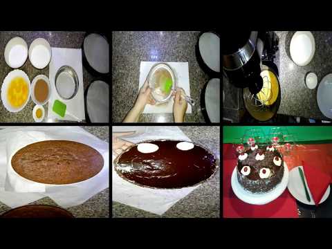 Black Forest Cake recipe بلیک فارسٹ کیک بنانے کا طریقہ Video
