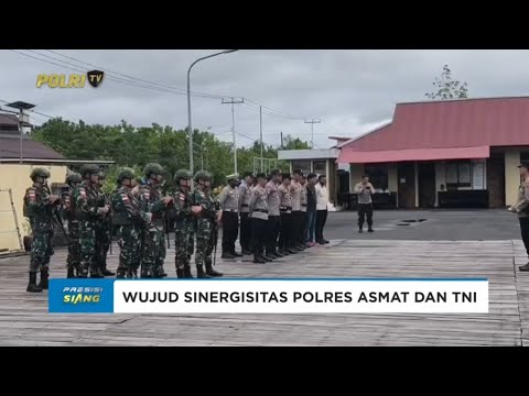 SINERGI POLRES ASMAT DAN TNI LAKSANAKAN PATROLI GABUNGAN CIPTA KONDISI WILAYAH