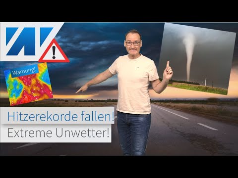 Unwetterwarnung: Rekordhitze bringt extrem starke Gewitter! Tornadogefahr, Saharastaub, Abkühlung.
