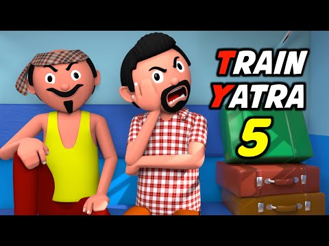 ‎TRAIN YATRA 5 | Funny Comedy Video | Desi Comedy | Cartoon | Cartoon Comedy | The Animo Fun