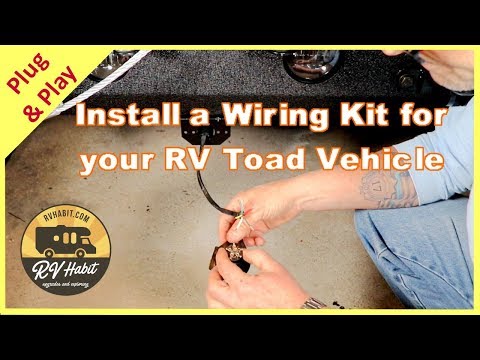 Jeep Towed Vehicle Wiring & Charge Line Install With Hopkins RV Toad 56200 and Roadmaster Charge Kit