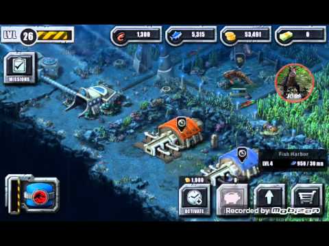 Jurassic Park Builder-ankylosaurs 21 lvl kronosaurs 11lvl