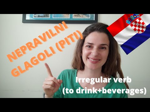 Learn Croatian - Present tense (irregular verb 'to drink' + beverages)