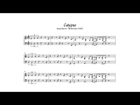 Calypso Piano Performance Video