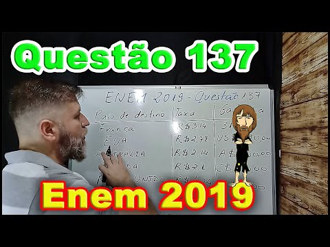 ENEM 2019 - QUESTÃO Nº 137 - PROVA ROSA - PROFESSOR VIÉGAS