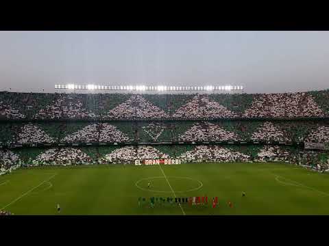 BRUTAL. Real Betis vs Sevilla FC - Himno del Betis cantado por más de 53.000 almas verdiblancas.