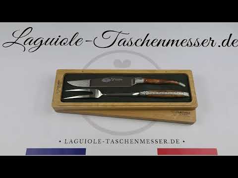 Laguiole en Aubrac Tranchierbesteck Griff Thuja Holz