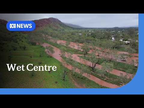 Heavy rain soaks Central Australia, closing roads and inundating cattle stations | ABC NEWS