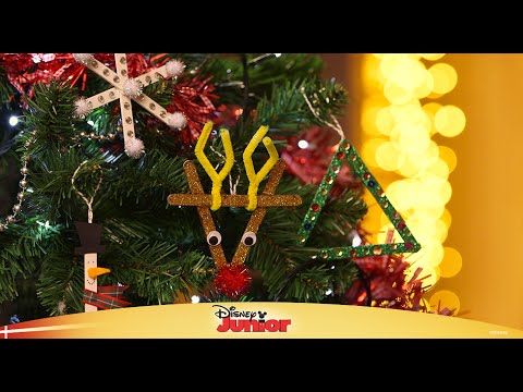 Juledekoration: Rudolfdekoration til Mickey - Disney Junior Danmark