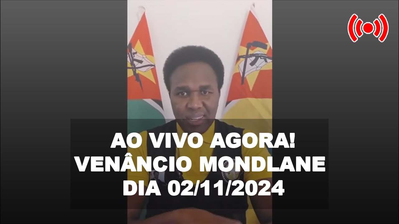 Venâncio Mondlane esteve ao vivo este sabado
