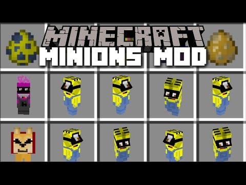 Minecraft MINIONS MOD / BUILD YOUR MINION EMPIRE AND TRAVEL WITH THEM!! Minecraft
