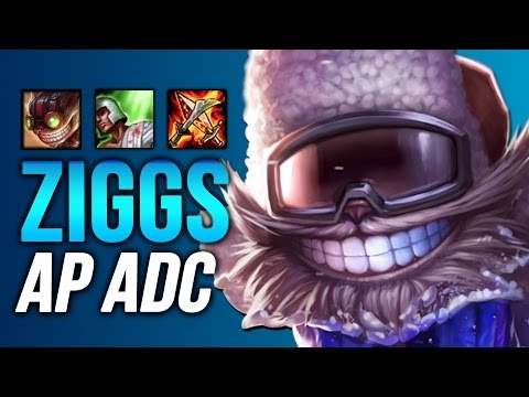 NEW META? CHALLENGER ZIGGS AP ADC BOT LANE (League of Legends)