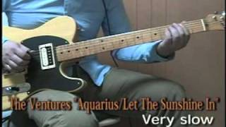 The Ventures Aquarius / Let The Sunshine In (Live in Japan 1975 Cover) Very slow