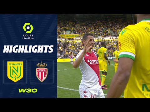 FC NANTES - AS MONACO (2 - 2) - Highlights - (FCN - ASM) / 2022-2023